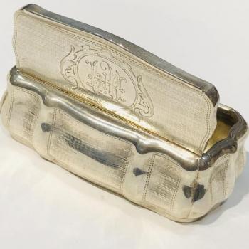 Silver Tobacco Box - 1880