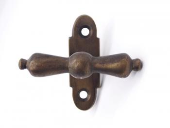window handle - brass, bronze patina - 2021
