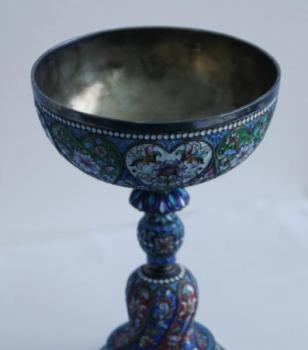 Silver Cup - enamel, silver - Michail Ovèinikov - 1908