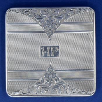 Silver Powder Box - silver - 1930